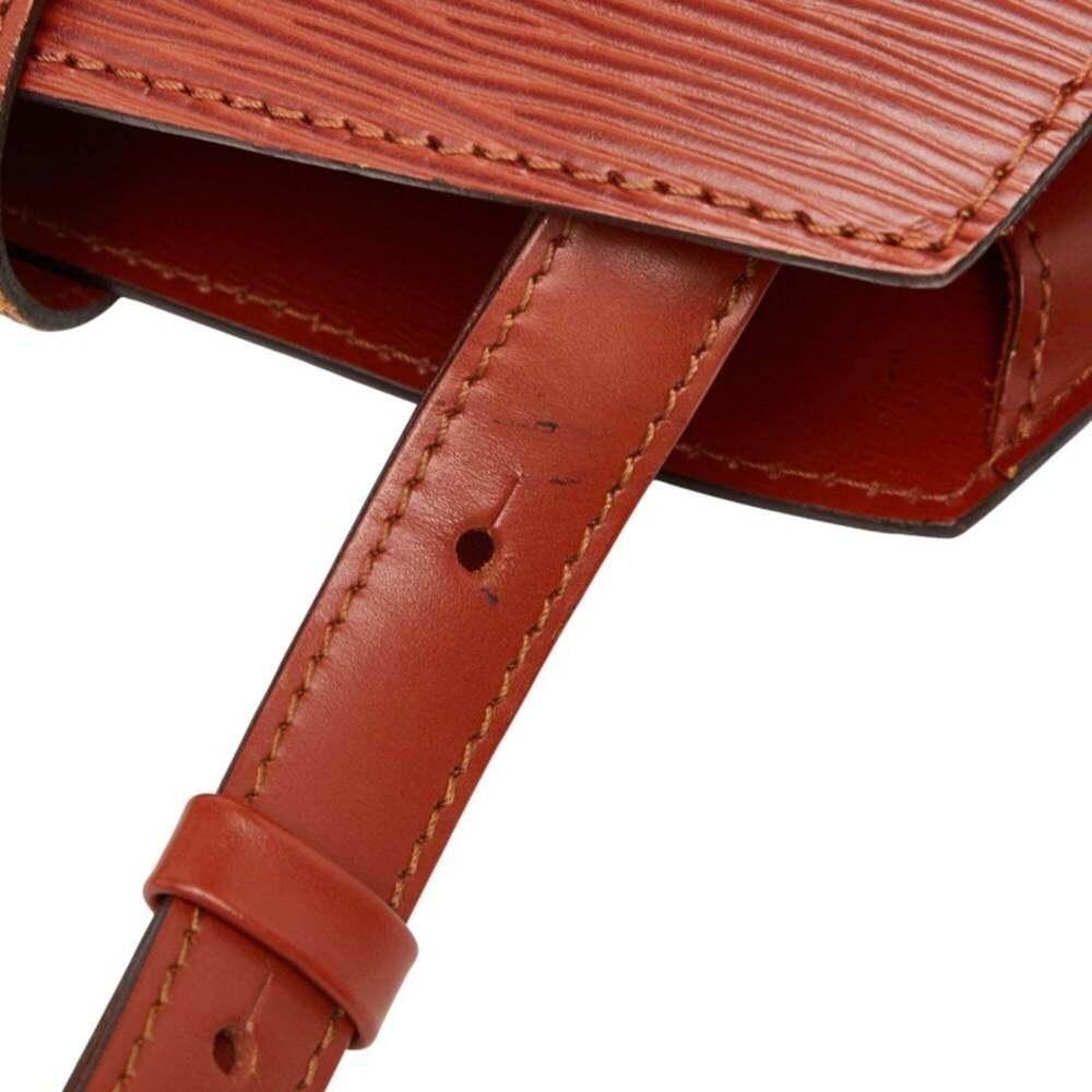 LOUIS VUITTON Authentic Brown Leather Shoulder Bag - Picture 6 of 9